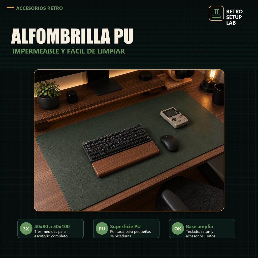 Retro Setup Lab - alfombrilla PU premium - imagen 1