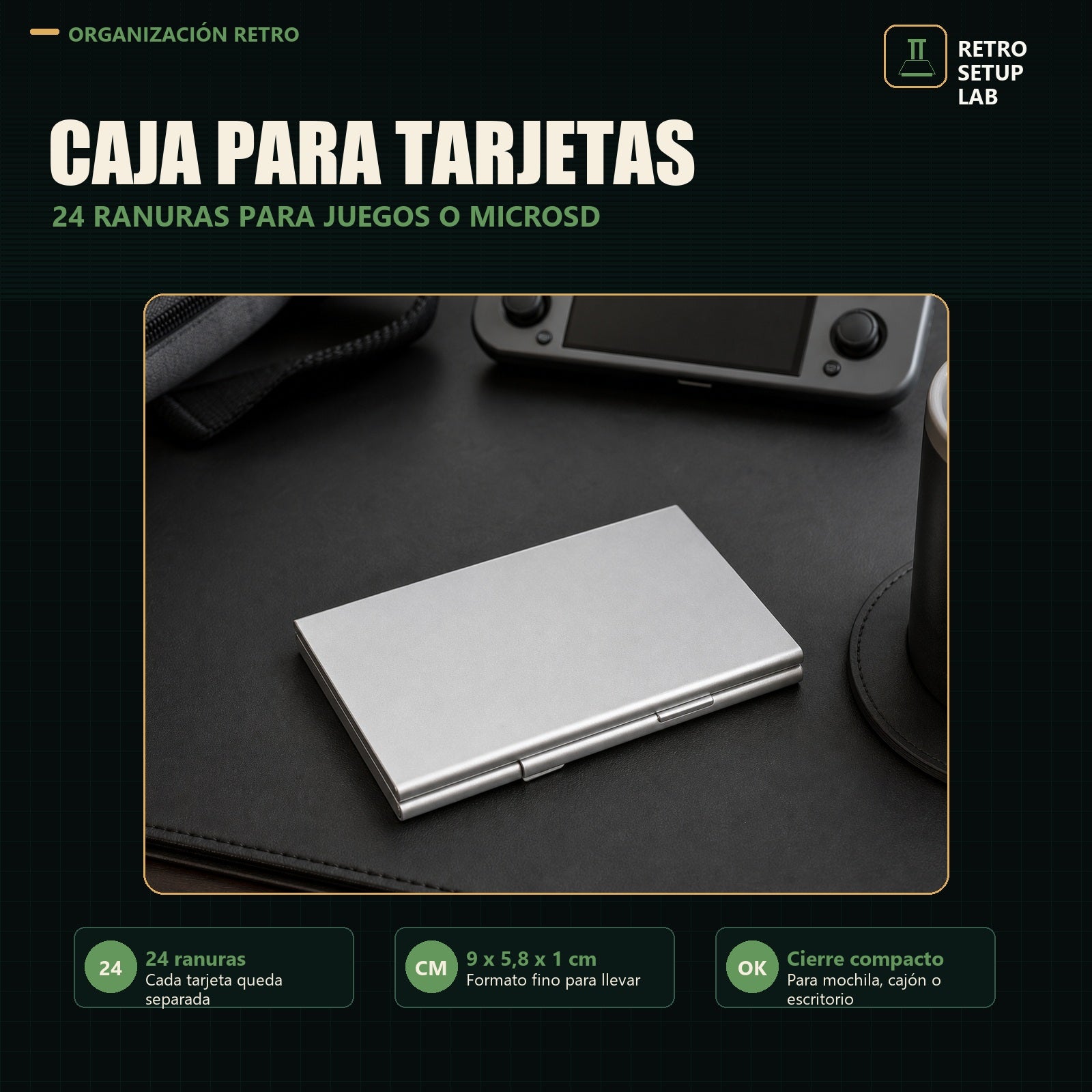 Retro Setup Lab - caja para tarjetas premium - imagen 1