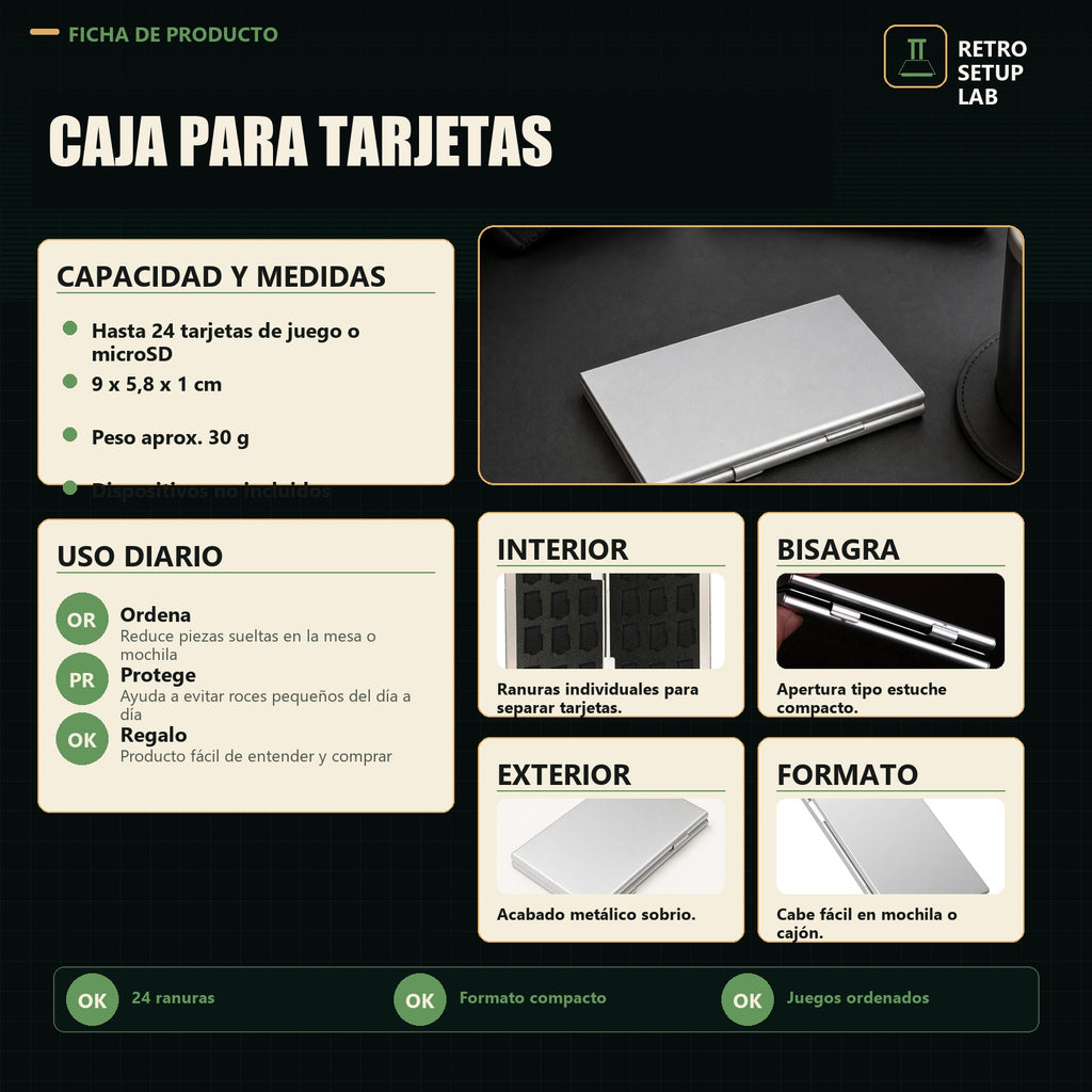 Retro Setup Lab - caja para tarjetas premium - imagen 2