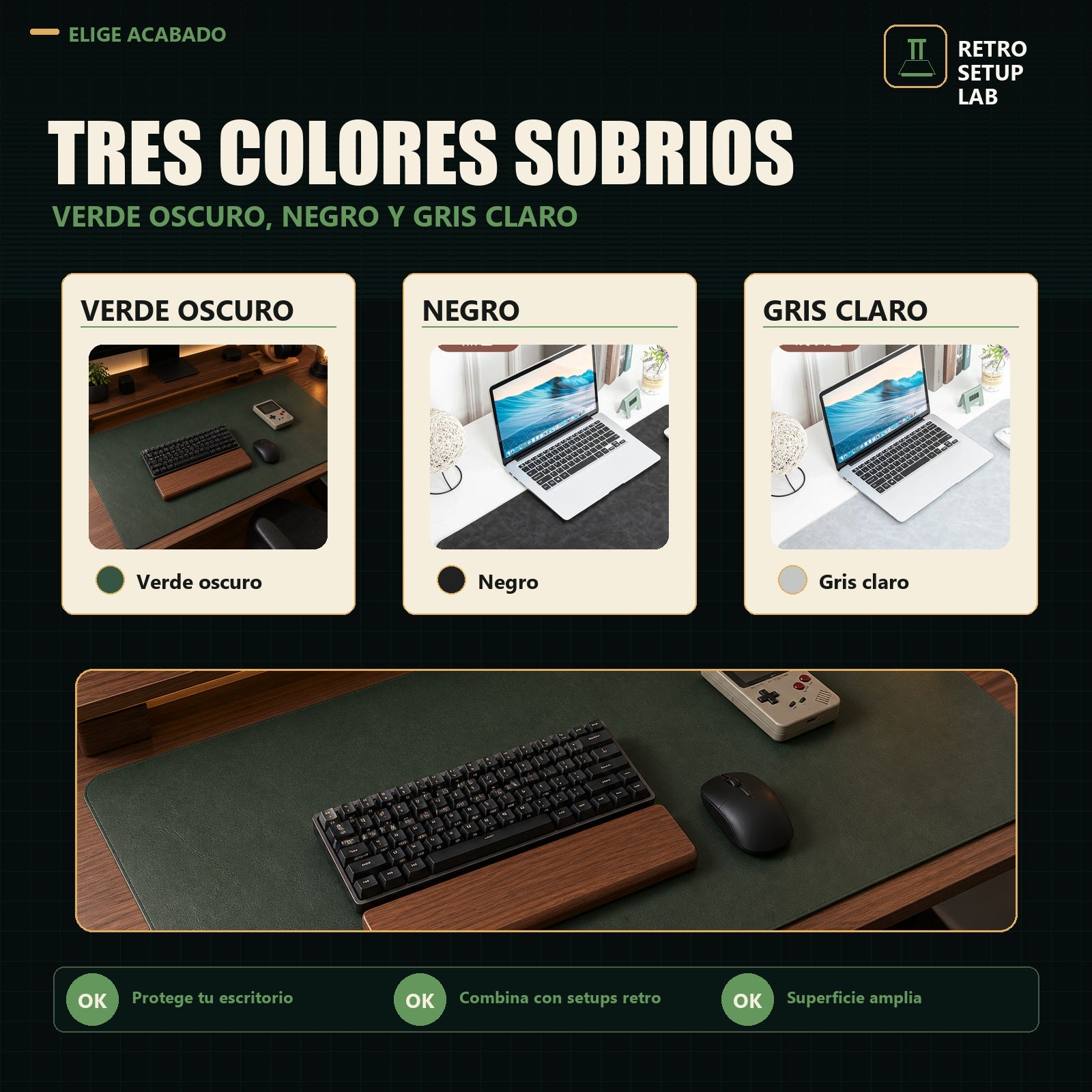 Retro Setup Lab - alfombrilla PU premium - imagen 4